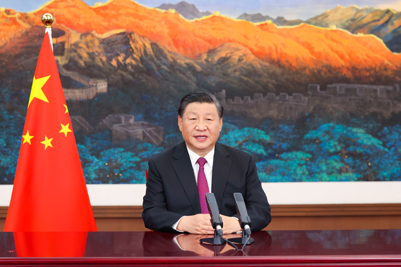 習近平在2021年中國國際服務貿易交易會全球服務貿易峰會上發(fā)表視頻致辭